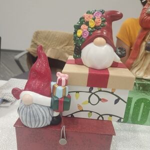 Holiday Ceramic Gnomes